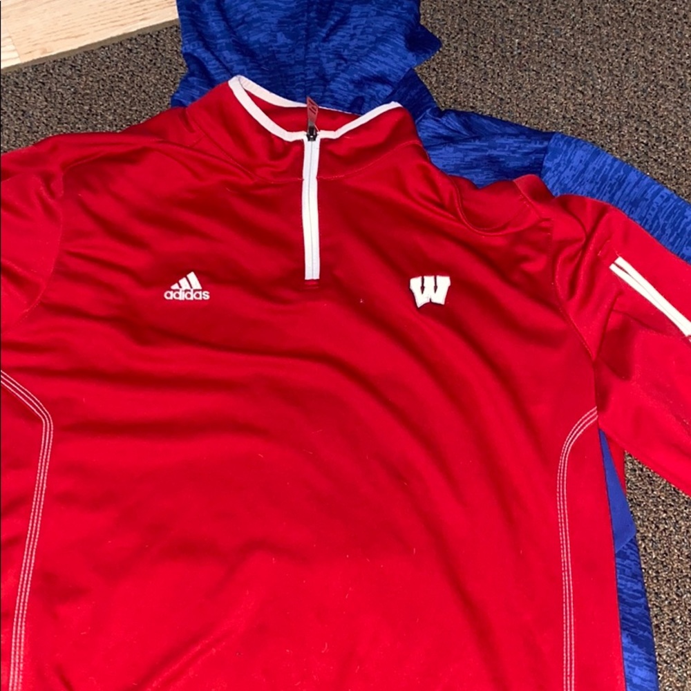 Wisconsin Badgers Adidas zip up sweatshirt